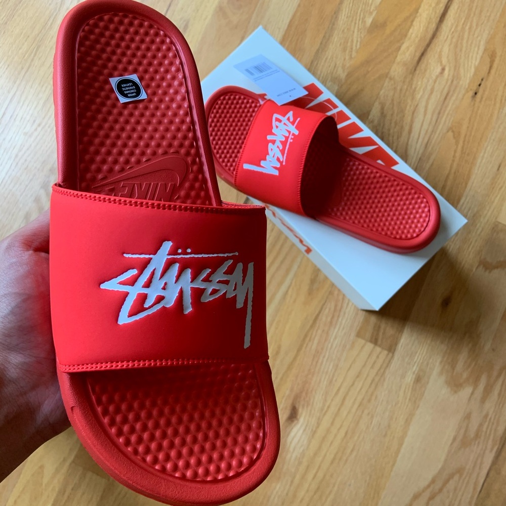 Nike X Stussy Bennassi Slides Size 12